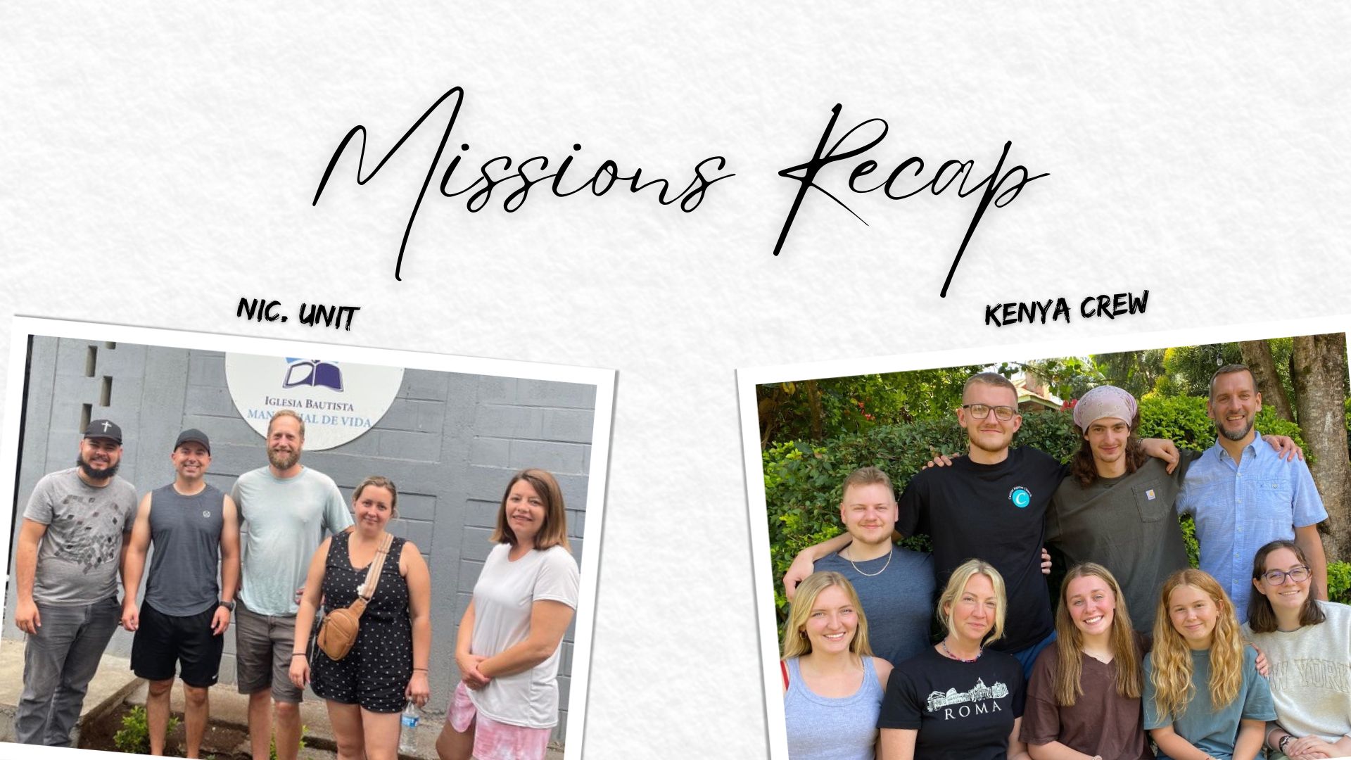 Missions Recap